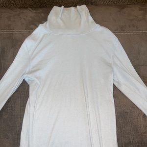White long sleeve turtle neck